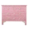 Fleur 4-Drawer Pink Cabinet